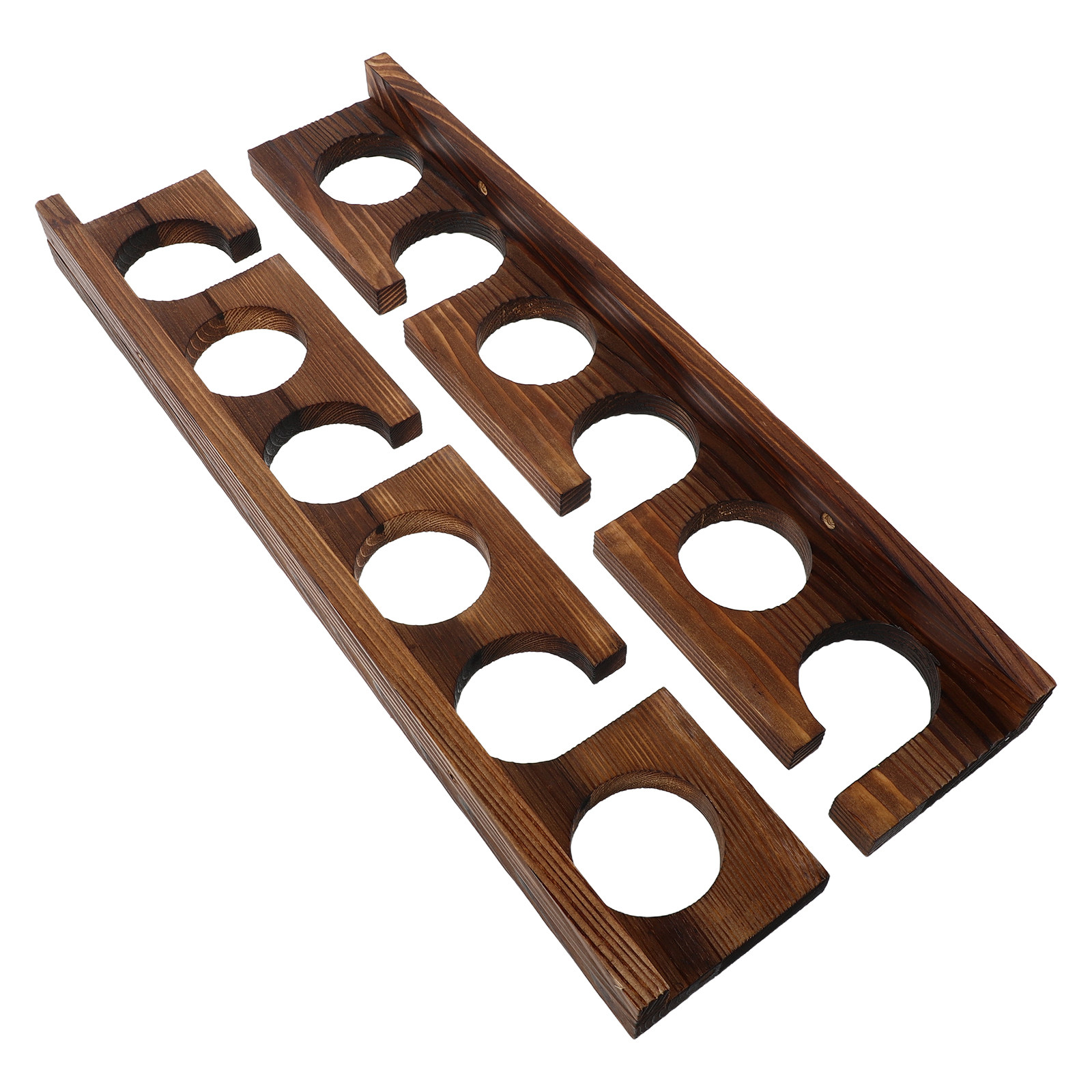 Fishing Rod Rack - 2Pcs Wood Fishing Rod Wall Rack