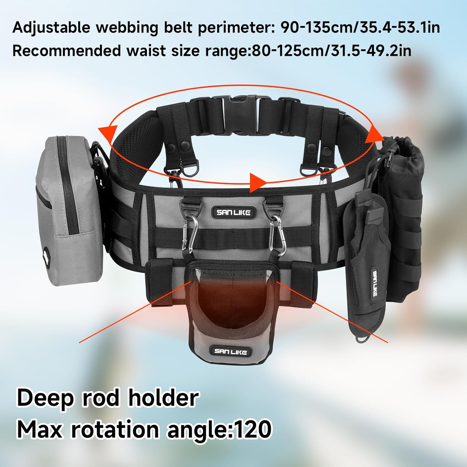 SANLIKE Fishing Belt Rod Holde - Fishing Rod Fly incelemesi ve fiyatı
