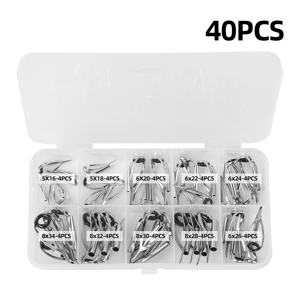 10/40pcs Fishing Rod Guide Rin - Fishing Rod Tip Replacement incelemesi ve fiyatı