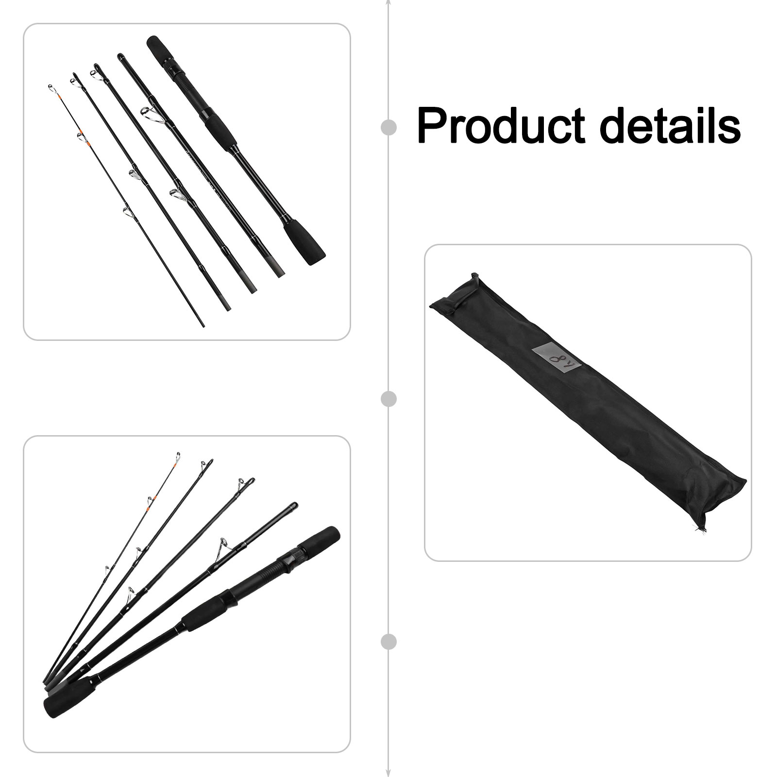 1.8M 2.1M ML Carbon Fiber Trav - Fishing Rod Carbon Fiber incelemesi ve fiyatı