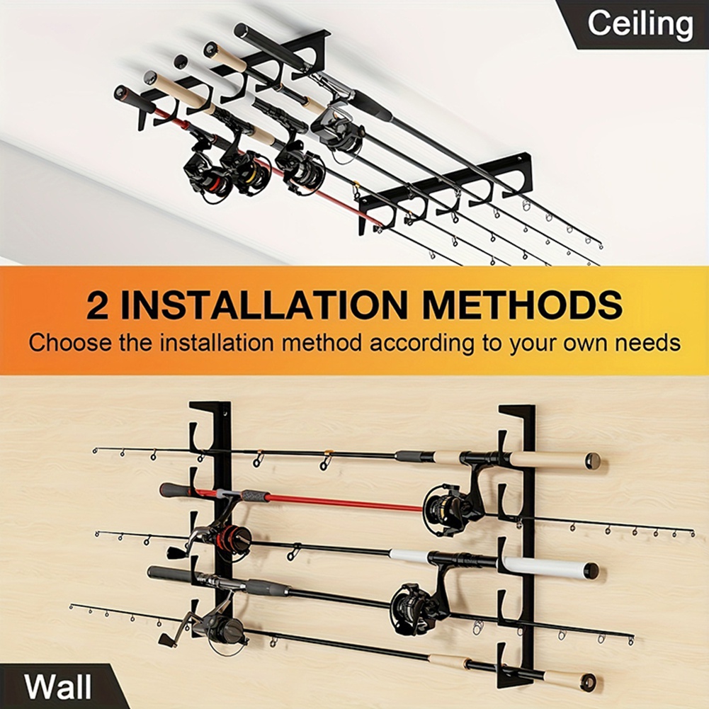 B48B-Wall/Ceiling Mount Fishin - Fishing Rod Rack incelemesi ve fiyatı