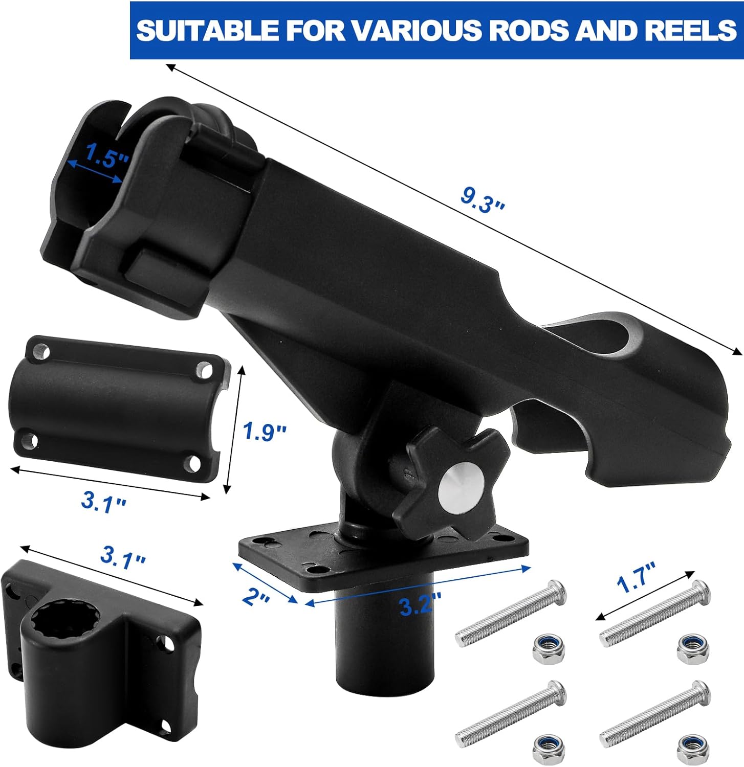 2 Pack Fishing Rod Holder with - Fishing Rod Boat incelemesi ve fiyatı