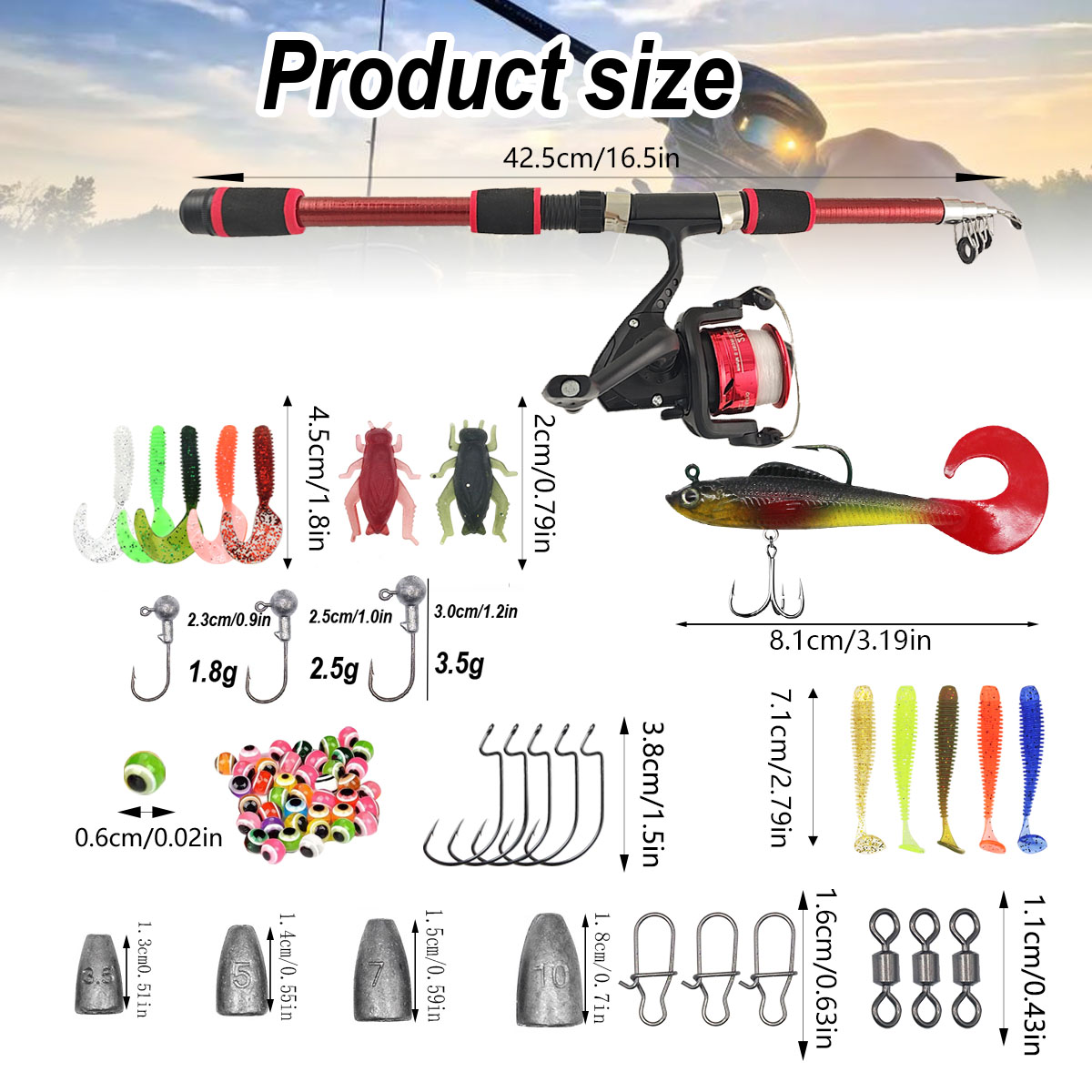 Portable Telescopic Fishing Ro - Fishing Rod Combo incelemesi ve fiyatı