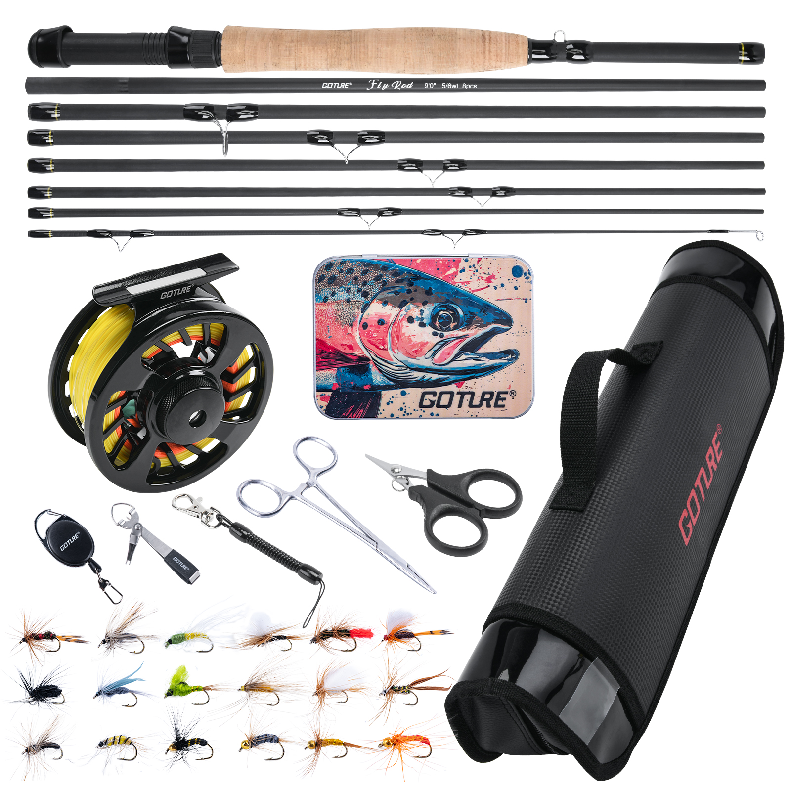 Goture Fly Fishing Rod and Ree - Fishing Rod Fly incelemesi ve fiyatı