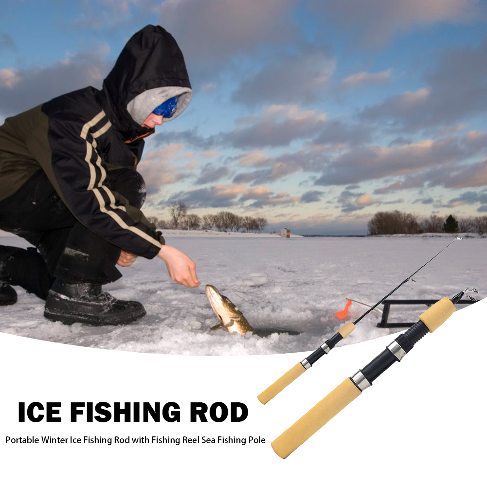 Ice Fishing Rod Portable Spinn - Fishing Rod Ice incelemesi ve fiyatı