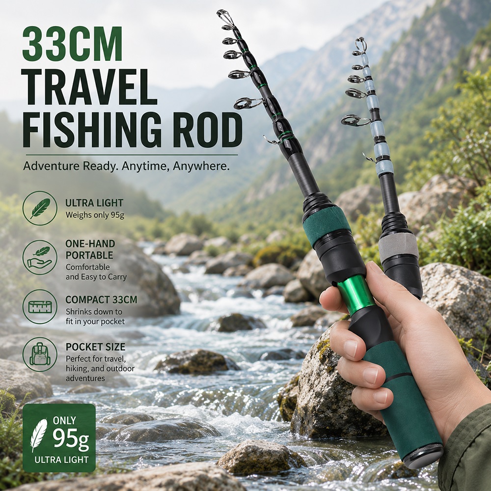 BAKAWA Mini Portable Ultra Lig - Fishing Rod Surf incelemesi ve fiyatı
