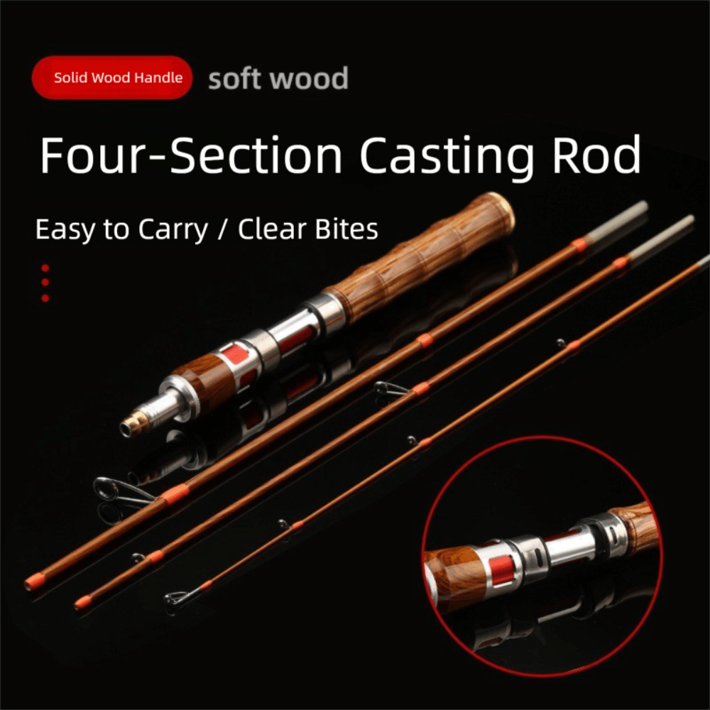 2025 4 Sections Spinning Fishi - Fishing Rod Carbon Fiber incelemesi ve fiyatı