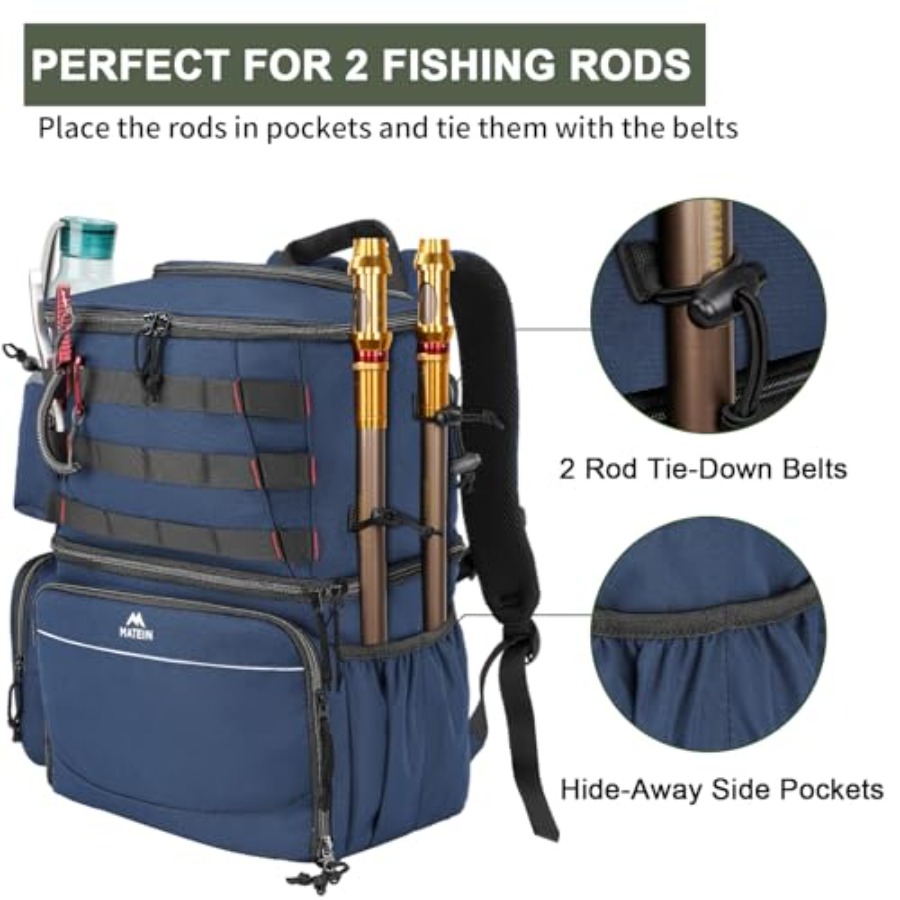 Fishing Backpack, Water Resist - Fishing Rod Holder incelemesi ve fiyatı