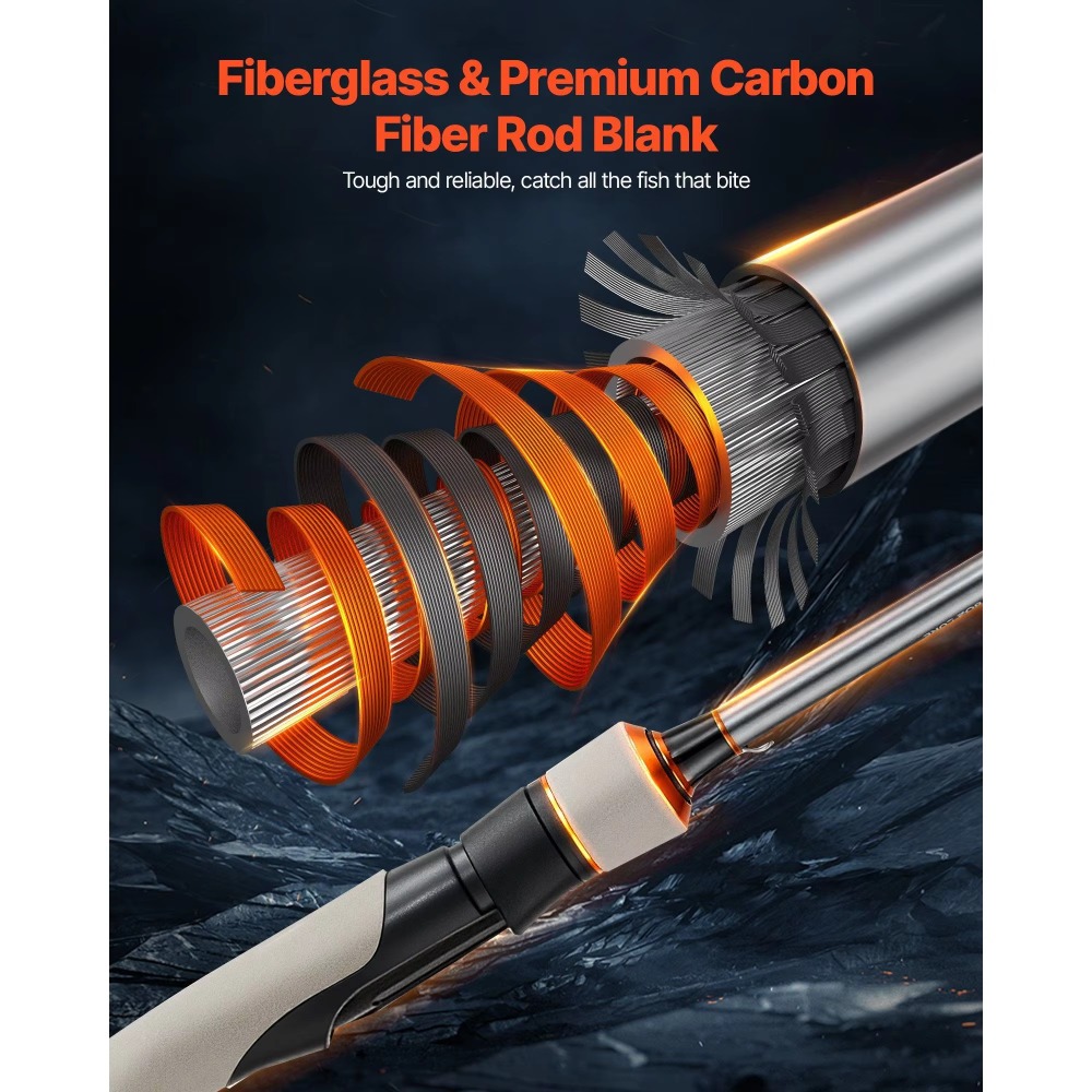Carbon Fiber Bass Fishing Pole - Fishing Rod Combo incelemesi ve fiyatı
