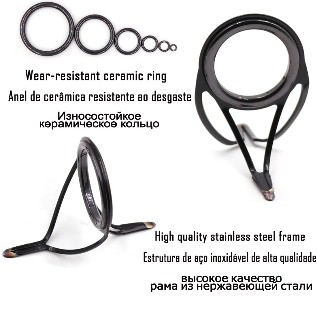 9KM OB Curved Rod Guide Kit 10 - Fishing Rod Guide Replacement incelemesi ve fiyatı