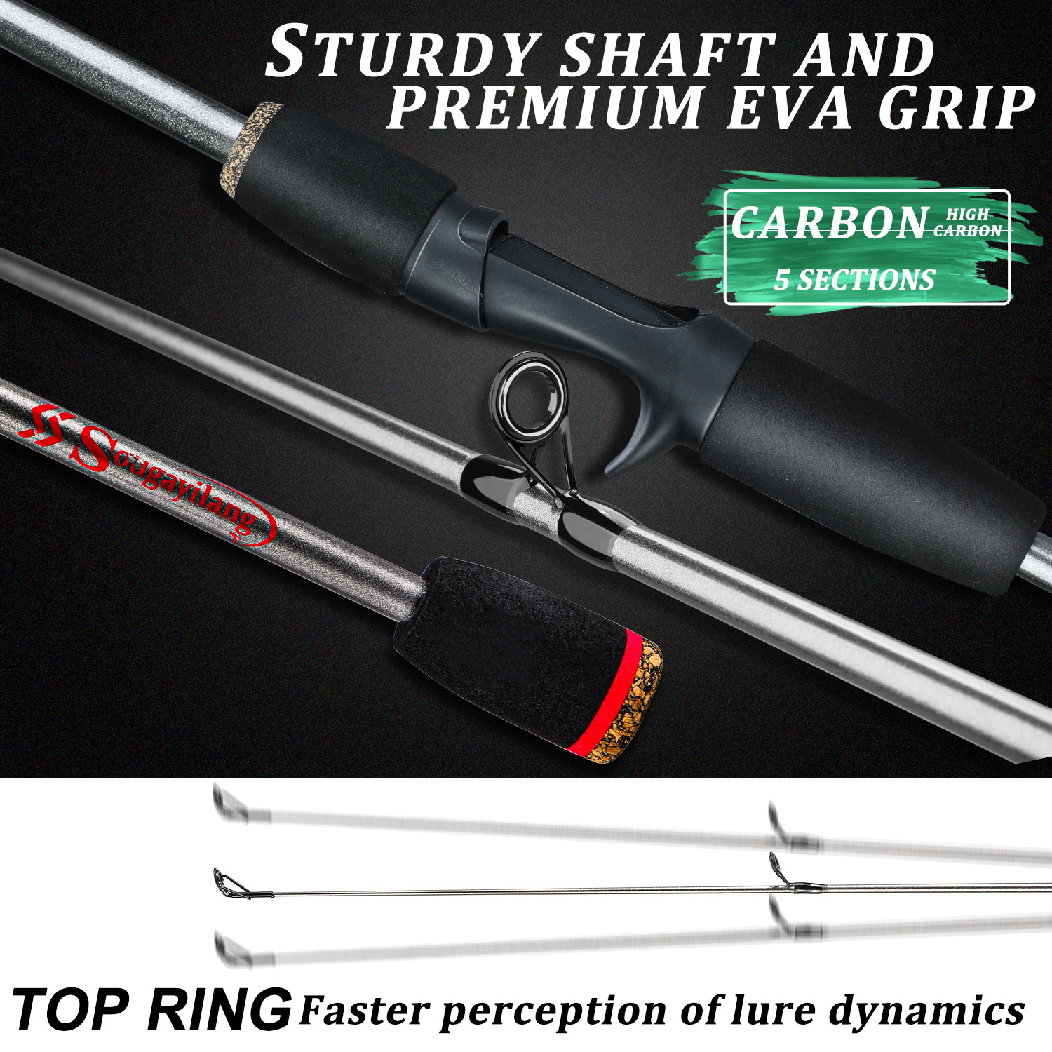Sougayilang Fishing Rod Combo  - Fishing Rod Carbon Fiber incelemesi ve fiyatı