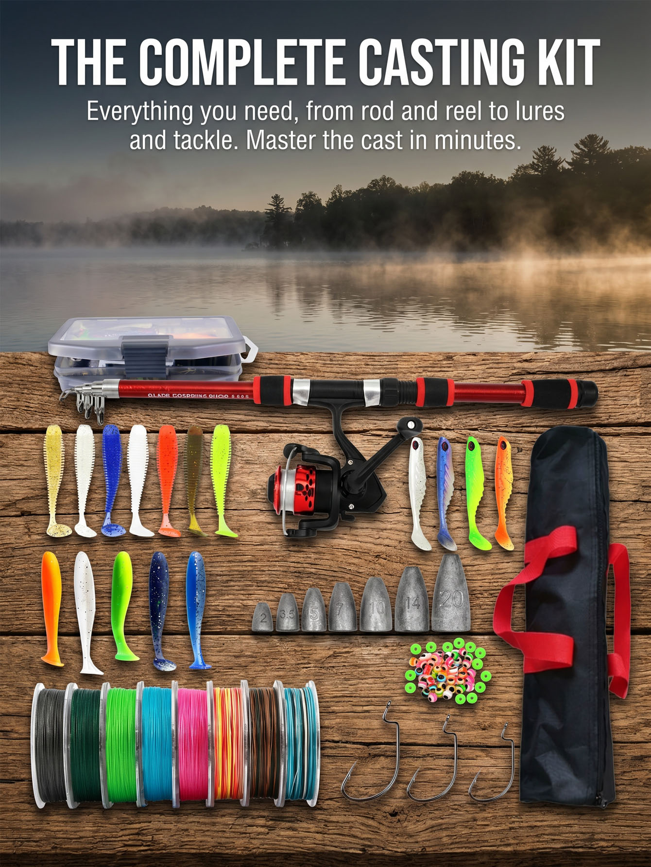 Fishing Rod Reel Combos Collap - Fishing Rod Combo incelemesi ve fiyatı
