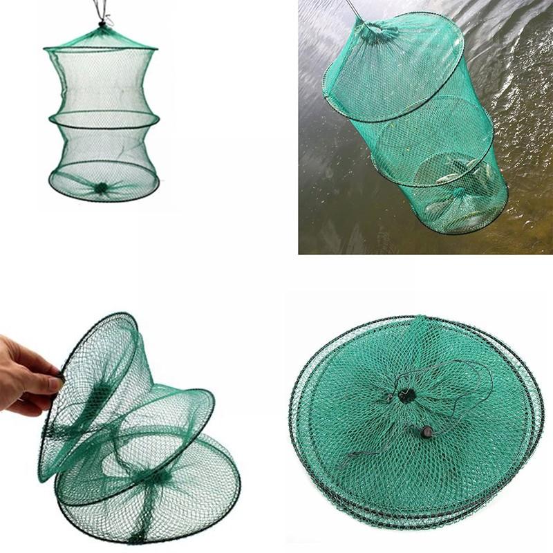 Folding Round Nylon Mesh Metal - Fishing Rod Casting incelemesi ve fiyatı