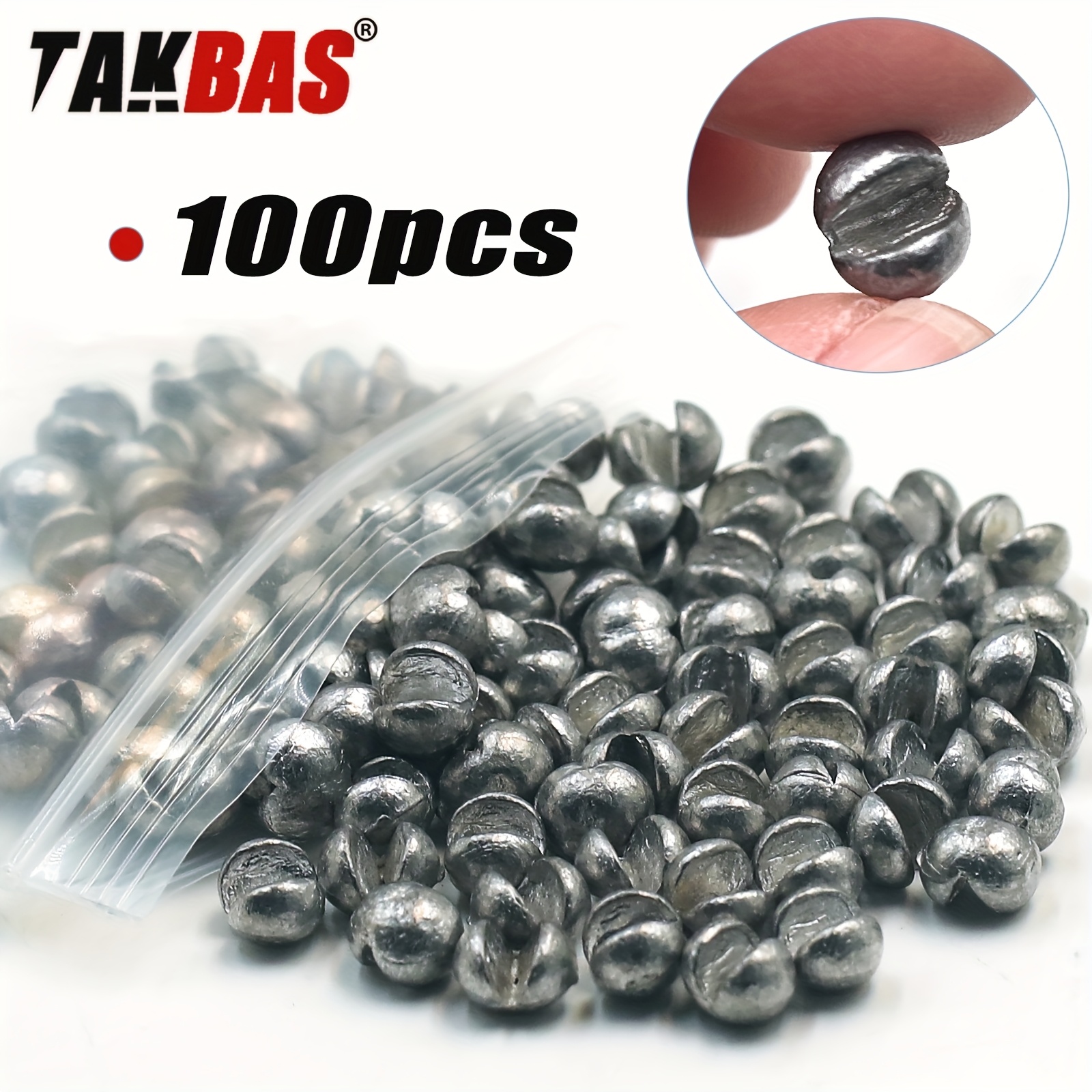TAKBAS 100pcs Lead Fishing Wei - Fishing Rod Building Kit incelemesi ve fiyatı